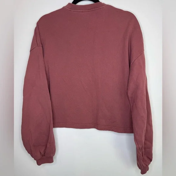 KOTN mauve Crewneck balloon sleeve cotton sweatshirt size medium - Picture 6 of 6